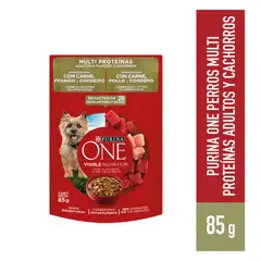 PURINA - One Multiproteínas Perro Sobre Carne 85g x15 unidades
