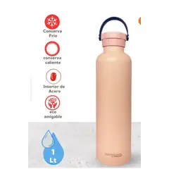 THERMOS - BOTELLA TOMATODO DE ACERO   1LT  SWINGO  ROSADO  THERMOS