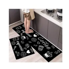 EVERSO - Set 2 Alfombra Cocina Piso Entrada Antideslizant