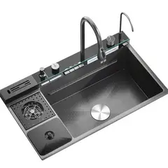 FRITECSA - Lavadero Multifuncional Smart De 10 Funciones con Portacuchillos