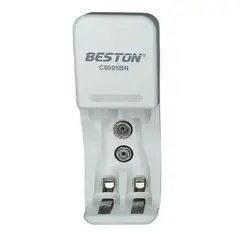 BESTON - Cargador de Baterias Pilas Recargables BESTON PARA 2 UNIDADES