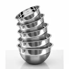 PENTHA - Set de Bowls de Acero Inoxidable 5 Tazones Uso Profesional