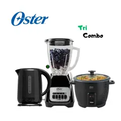 OSTER - TRICOMBO OSTER LICUADORA 1.5 L + HERVIDOR Y OLLA ARROCERA