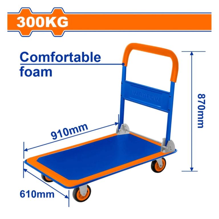 Carretilla de Mano con Plataforma 300kg Wadfow-WWB1330