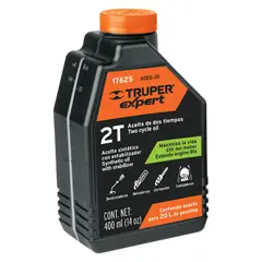 Truper - Aceite sintético para motor de 2 tiempos de 400 ml, Truper