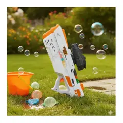 GENERICO - Pistola de agua Regalo Juguete 3 En 1 Agua Hidrogel Burbuja Regalo Navidad NARANJA