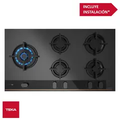 Teka - Cocina Empotrable a Gas 5 Hornillas 90cm Infinity G1 GBC 95-G1 Negro