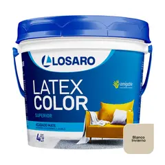 LOSARO - Látex Color color Blanco Invierno x 4 Lt. (1.05 Gl.)