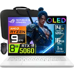 ASUS - Laptop Asus Zephyrus G14 OLED Ryzen 9-270 16gb 1tb Nvidia Rtx 5060 14" 3K 120hz