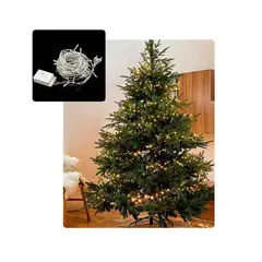GENERICO - Luz lineal 400 leds de 25 mts cable trasparente