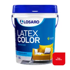LOSARO - Látex Color color Rojo Bandera x 20 Lt. (5.28 Gl.)