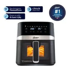 OSTER - Freidora De Aire Oster 4l Digital Con Ventana Y Revestimiento Diamondforce