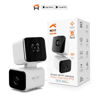 Nexxt Solutions - CÁMARA INTELIGENTE MOVIL  DOBLE LENTE WI-FI PARA INTERIOR 2K NEXXT NHC-IP30DL