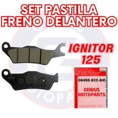 HERO - SET PASTILLA FRENO DELANTERO IGNITOR 125
