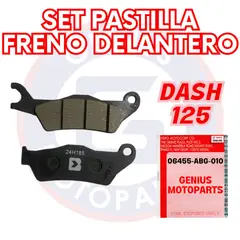 HERO - SET PASTILLA FRENO DELANTERO DASH 125