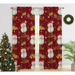 SALA FABULOSA - CORTINAS 2 PAÑOS DE NAVIDAD/ SANTA'S HOUSE