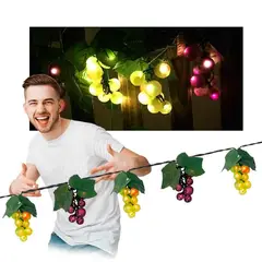 GENERICO - Guirnalda  OFERTALuces led uvas y hojas por 4mts