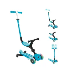 GLOBBER - Scooter Globber Go Up Active LED 360 Celeste