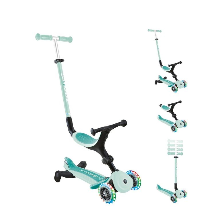 Scooter Globber Go Up Active LED 360 Menta