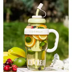 GENERICO - TOMATODO BOTELLA DE AGUA TAZA  PARA BEBIDA DEPORTIVA PARA HIELO CON FILTRO Y SORBETE 1100 ML