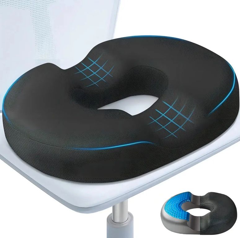 Cojin Dona Ergonomico Hemorroides Color Negro Hanma