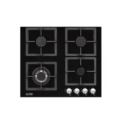 SOLE - Cocina a Gas Empotrable SOLCO040 4 Hornillas