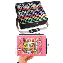 GENERICO - Kit de Plumones Touch Set de 262 con Bobbie Goods para Colorear