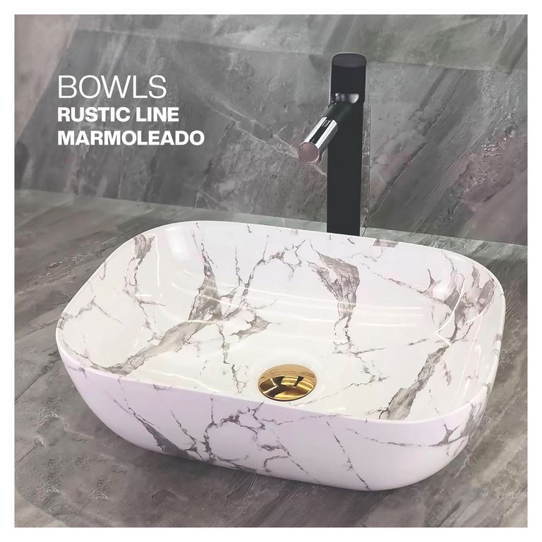 BOWL MINIMALISTA RUSTIC LINE MARMOLEADO STONE