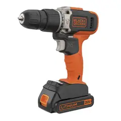 BLACK+DECKER - TALADRO PERCUTOR 38 20V MAX 1 BAT 15 AH BLACK + DECKER - BCD704C1-B2