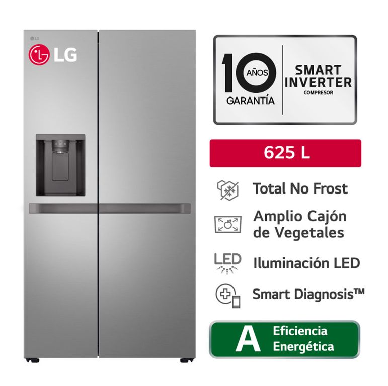 Refrigeradora Side By Side 625l No Require Conexión Gs66spy