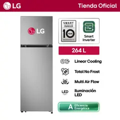 LG - Refrigeradora Top Freezer 264l Linearcooling Vt26bpy