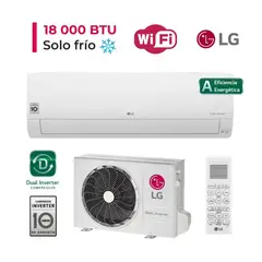 LG - Aire Acondicionado Inverter 18000 Btu Solo Frío Vm182ct