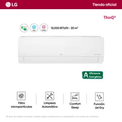 LG - Aire Acondicionado LG Inverter 12000 Btufunción Vm122ht