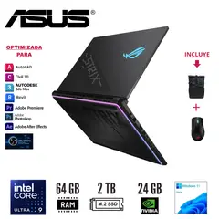 ASUS - LAPTOP ROG Strix Scar 18 Core Ultra 9 275HX 64GB 2TB RTX 5090 24GB