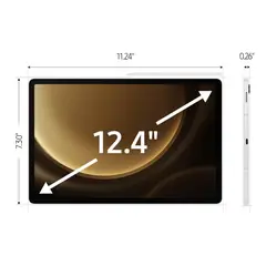 SAMSUNG - Samsung Galaxy Tab S9 Fe Plus 256gb 12gb + Teclado Conver Slim Original Nuevo