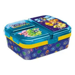 GENERICO - Sadwichera Múltiple XL 4 compartimientos Paw Patrol Mighty