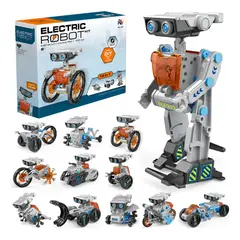 GENERICO - Kit Robot Eléctrico STEM Educativo 12 EN 1
