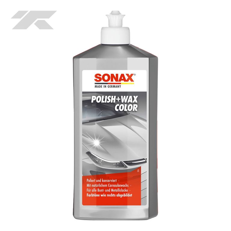 Cera Sonax Polish + Wax Color Plata 500 ml