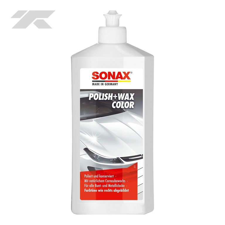 Cera Sonax Polish + Wax Color Blanco 500 ml