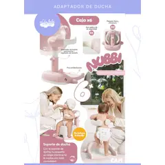 Baby - Soporte de Ducha para Bebé Ajustable DELFIN ROSA