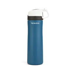 TENAYA - Tomatodo acero inox tapa boton 550 ml - Azul marino