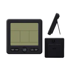 GENERICO - Termómetro higrómetro medidor temperatura y humedad con 3 sensores