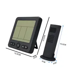 GENERICO - Termómetro higrómetro digital con 3 sensores inalámbricos