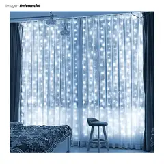 GENERICO - Luces Navideñas Multicolor Cortina LED de 3M
