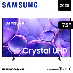 SAMSUNG - TELEVISOR 75 SMART TV TIZEN OS 4K CRYSTAL UHD LED 2025 - UN75U8000FGXPE