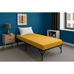 GENERICO - Cama Plegable Nacional 1 plaza y media con Colchón de espuma de 4 + almohada