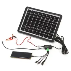 OEM - Panel Solar 20W - Cargador Portatil - Con Linterna