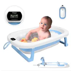 GENERICO - Tina Plegable Digital para Bebés Azul