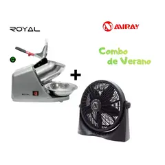 ROYAL - Combo Maquina Raspadillera y Ventilador Miray