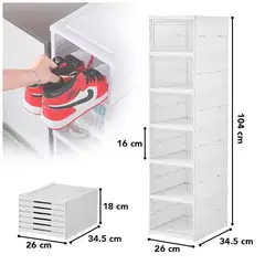 GENERICO - ZAPATERA ACRILICO PEGABLE 6 NIVELES